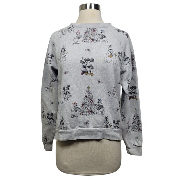 Disney x American Eagle Gray Sweater XS – Mickey Mouse Pullover, Cozy Knit - Picture 1 of 7